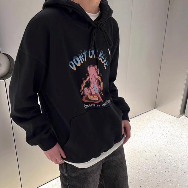 CRYING BEAR HOODIE - Aumori