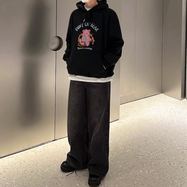 CRYING BEAR HOODIE - Aumori