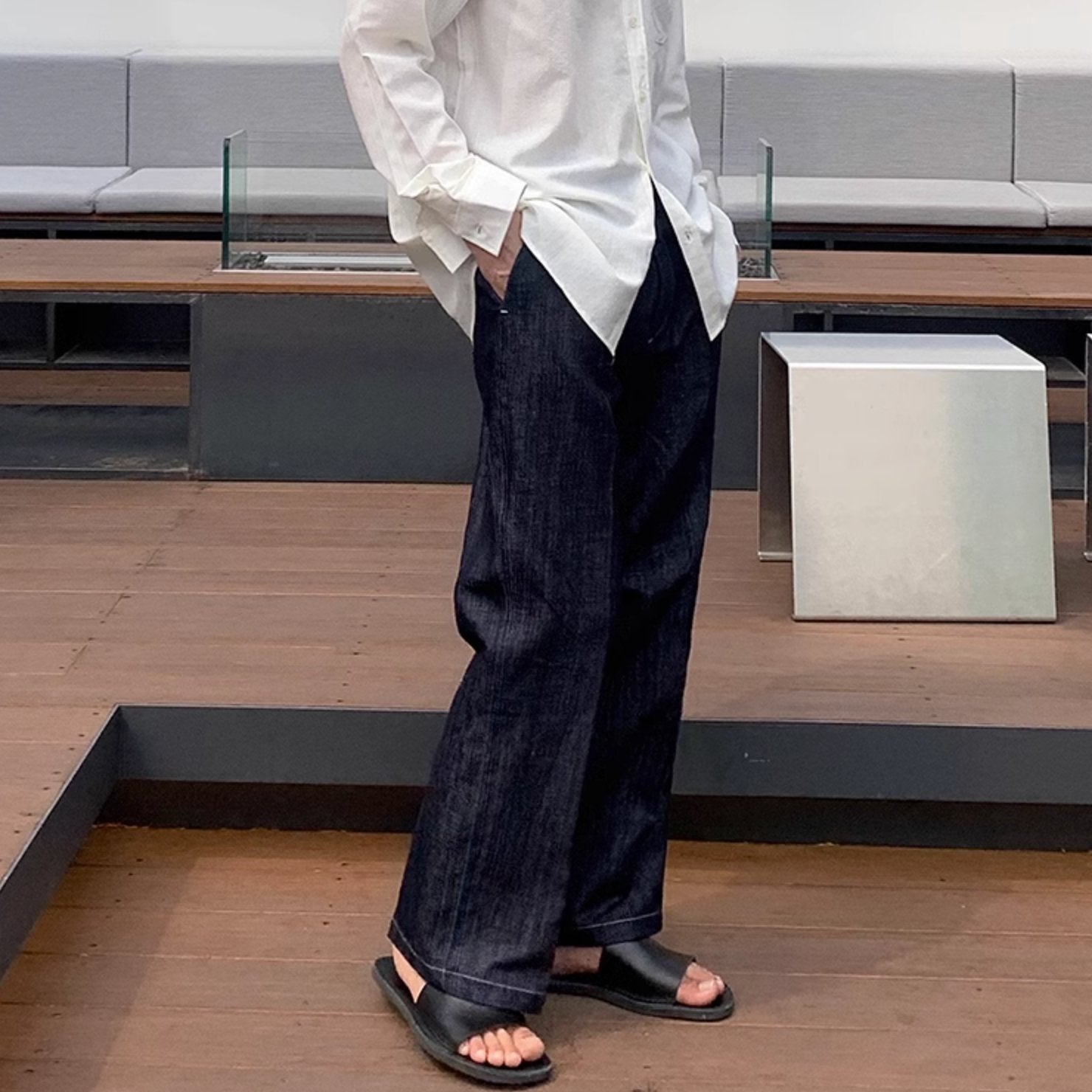 DARK STRAIGHT DENIM - Aumori