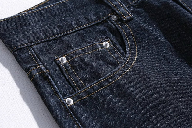 DARK STRAIGHT JEANS - Aumori
