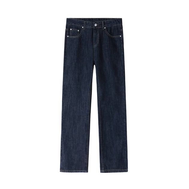 DARK STRAIGHT JEANS - Aumori