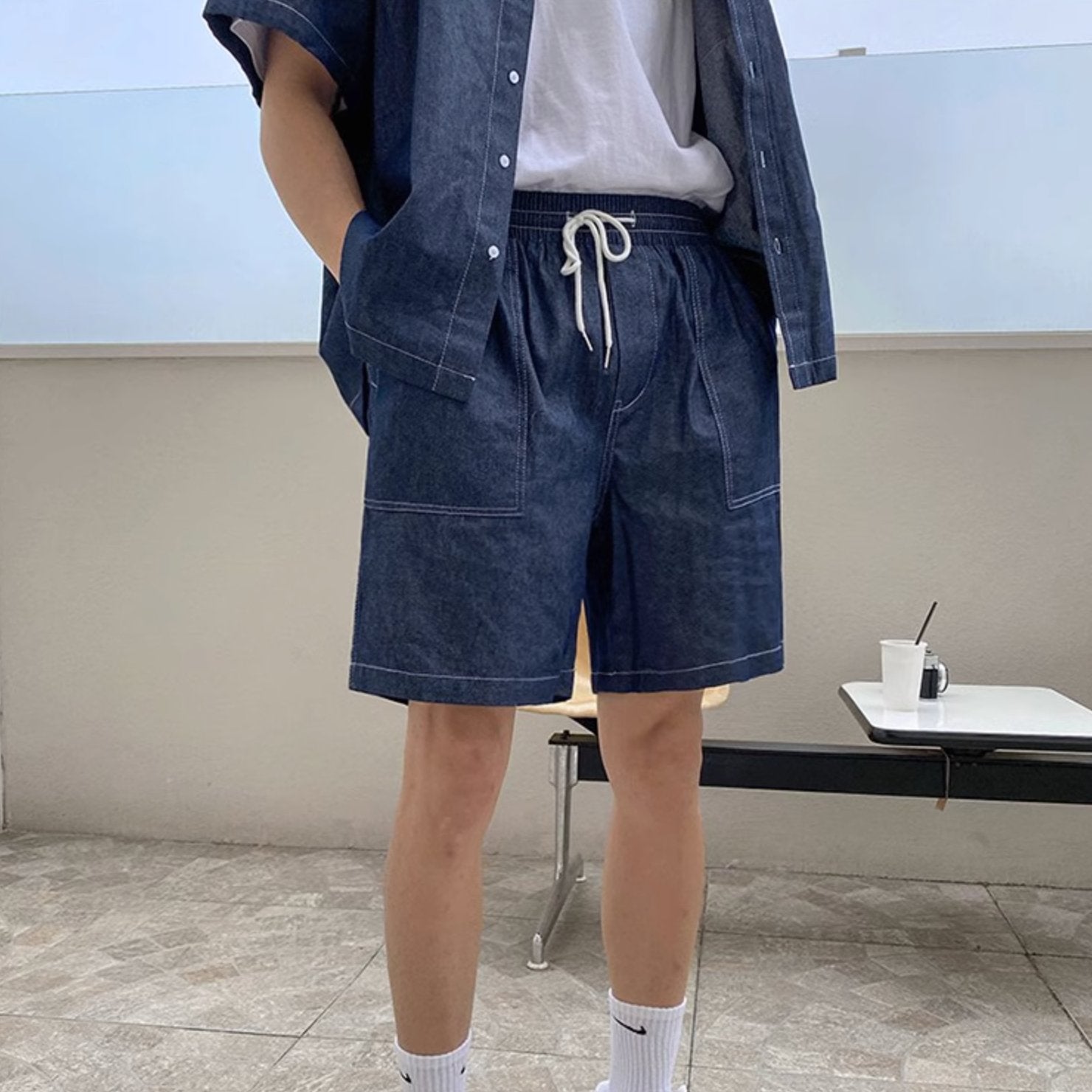 DENIM SUMMER SHORTS - Aumori