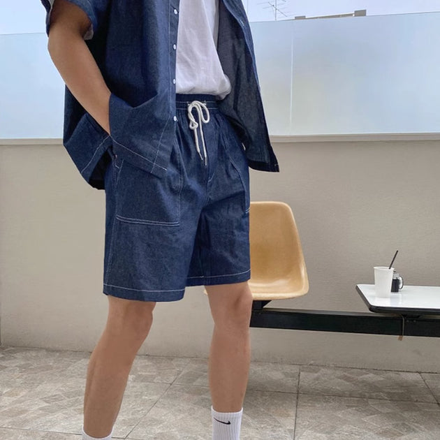 DENIM SUMMER SHORTS - Aumori