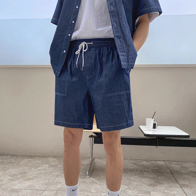 DENIM SUMMER SHORTS - Aumori