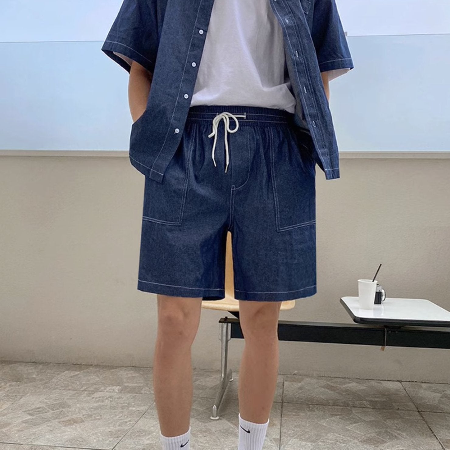 DENIM SUMMER SHORTS - Aumori
