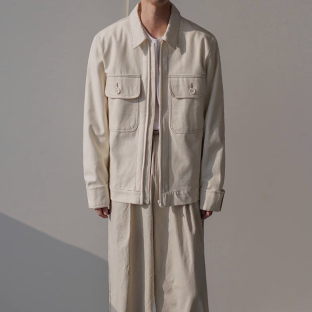 DOUBLE POCKET ZIP JACKET - Aumori