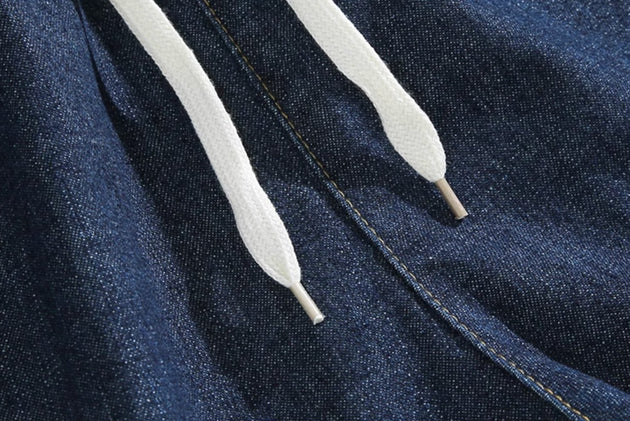 DRAWSTRING DENIM SHORTS - Aumori