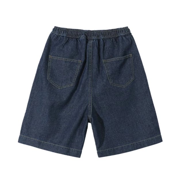 DRAWSTRING DENIM SHORTS - Aumori