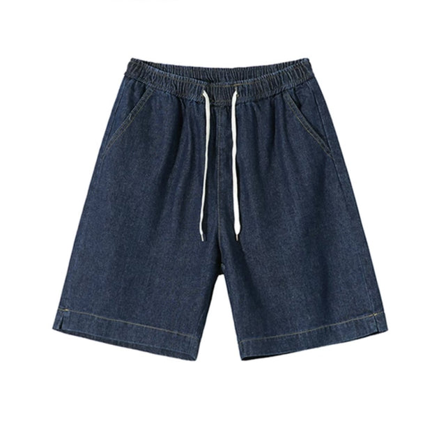 DRAWSTRING DENIM SHORTS - Aumori