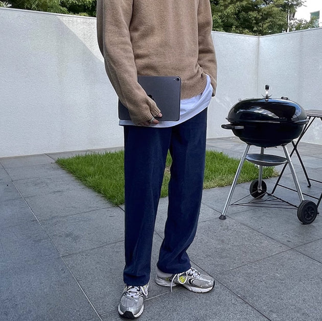 DRAWSTRING STRETCH PANTS - Aumori