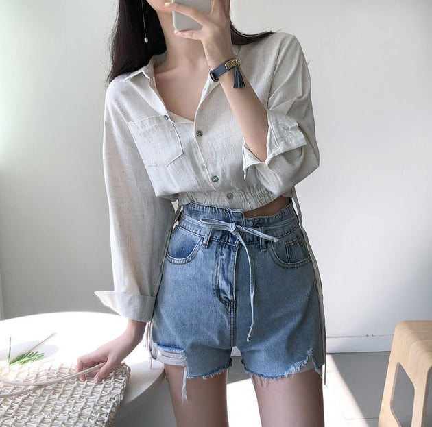 ELASTIC CROP TOP - Aumori