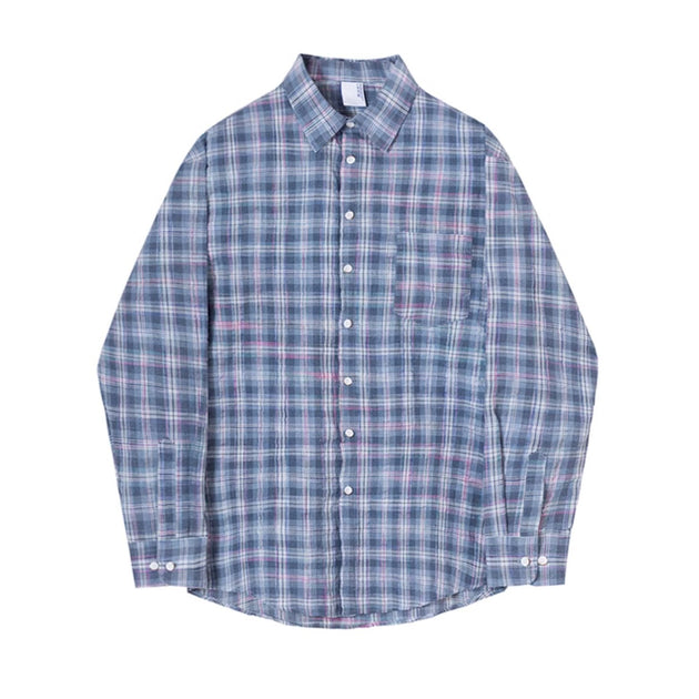 FADED PLAID SHIRT - Aumori