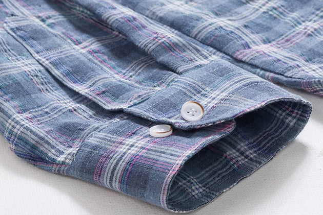 FADED PLAID SHIRT - Aumori