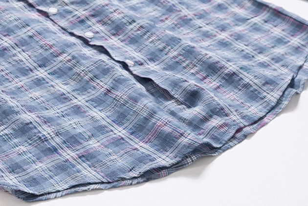 FADED PLAID SHIRT - Aumori