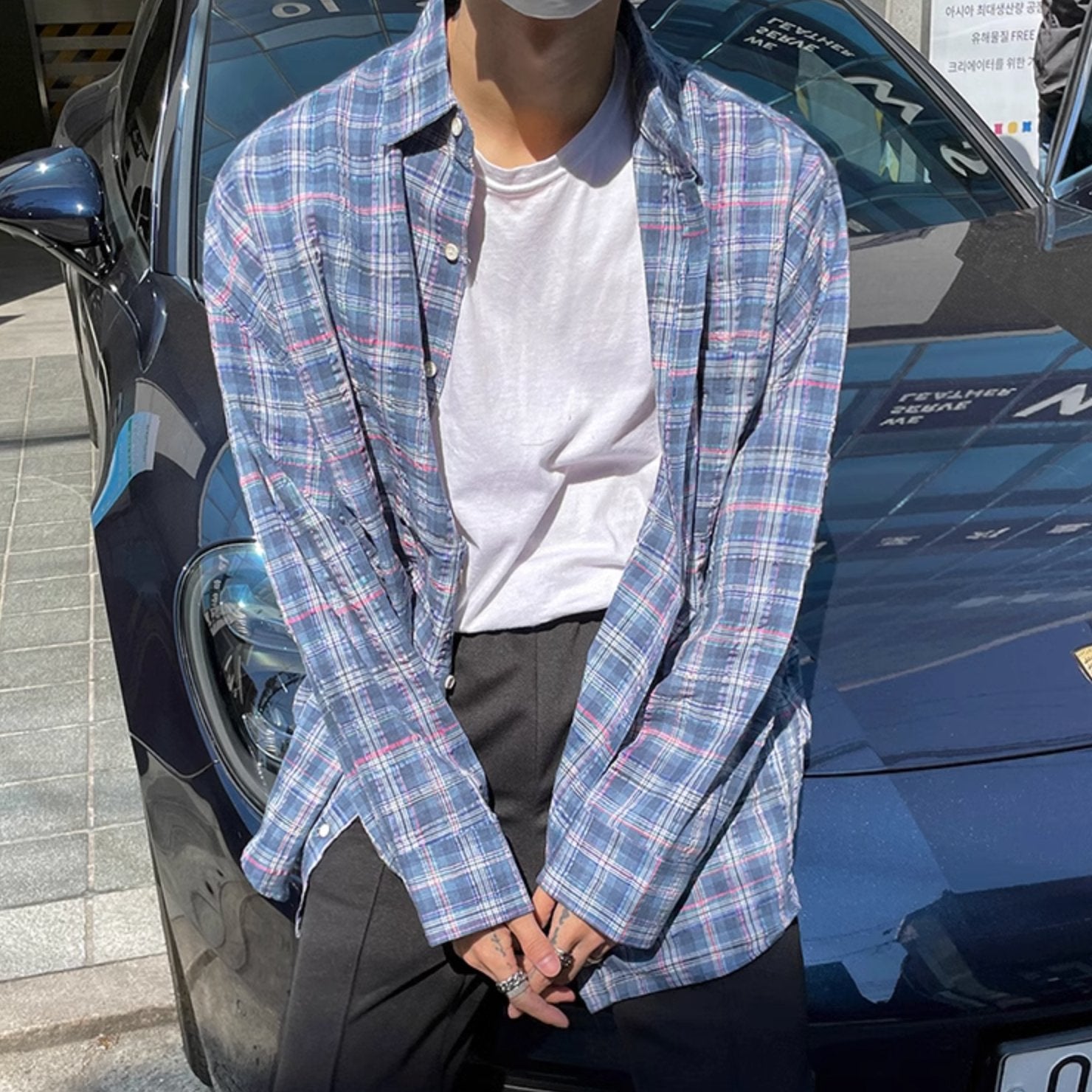 FADED PLAID SHIRT - Aumori