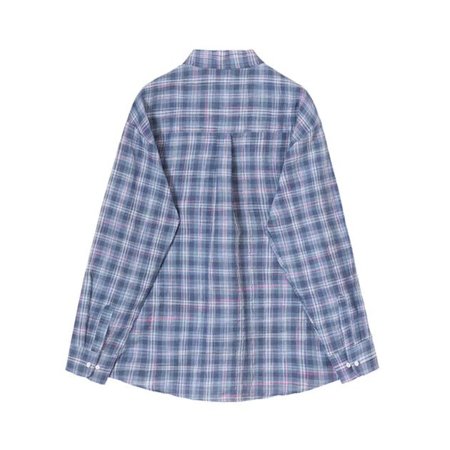 FADED PLAID SHIRT - Aumori