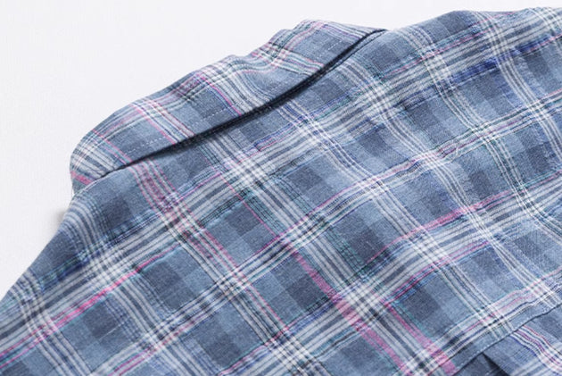 FADED PLAID SHIRT - Aumori