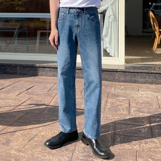 FADED STRAIGHT JEANS - Aumori