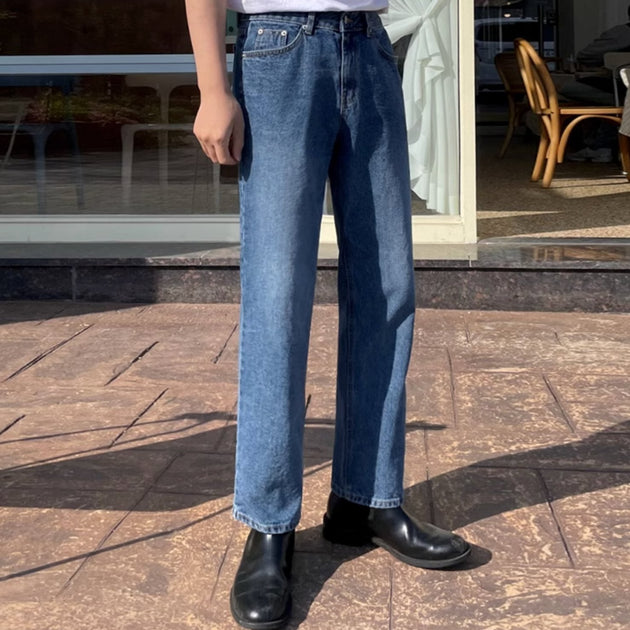 FADED STRAIGHT JEANS - Aumori