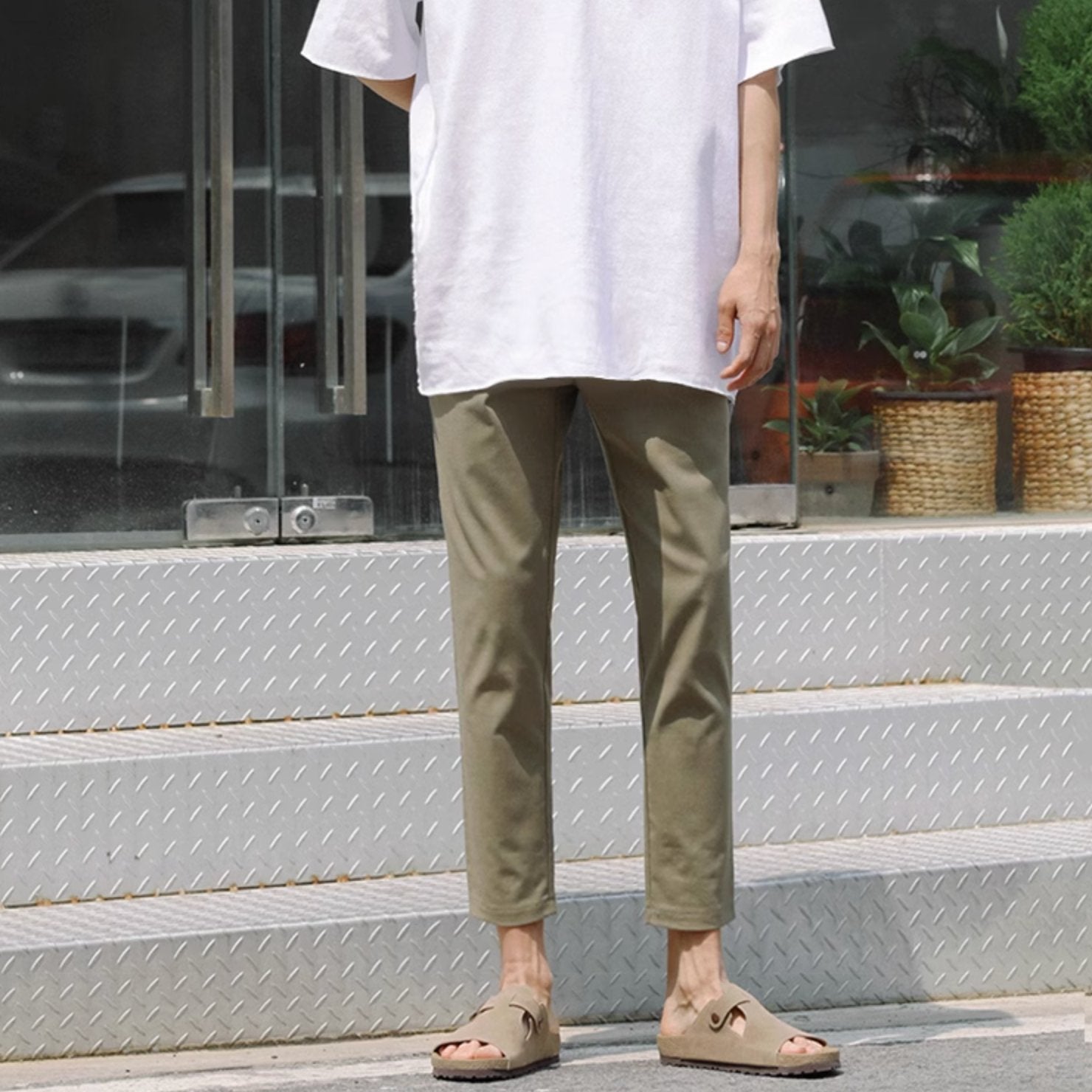 FITTED ANKLE PANTS - Aumori