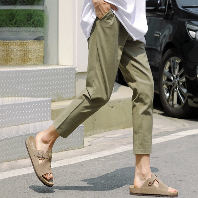 FITTED ANKLE PANTS - Aumori
