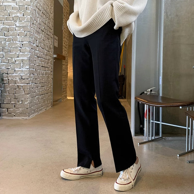 FITTED SPLIT PANTS - Aumori