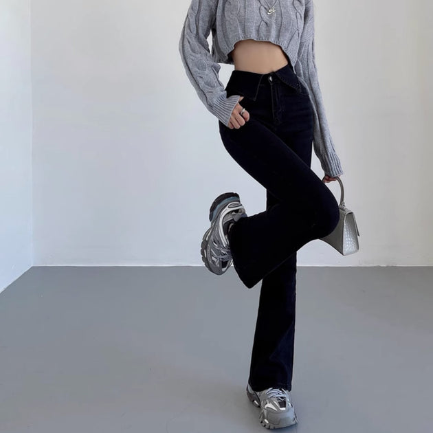 FOLDED JEANS - Aumori