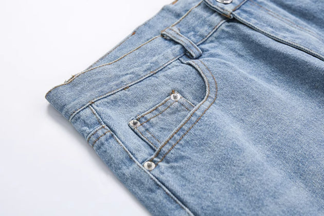 FOLDED WASHED JEANS - Aumori