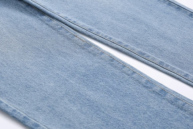 FOLDED WASHED JEANS - Aumori