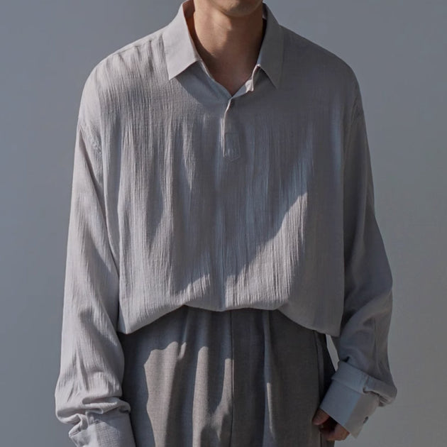 HALF BUTTON SHIRT - Aumori