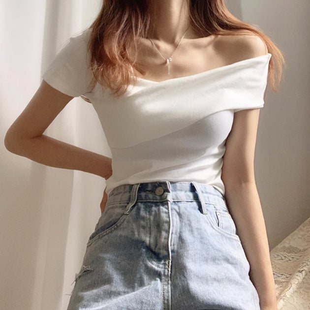 HALF SHOULDER TOP - Aumori