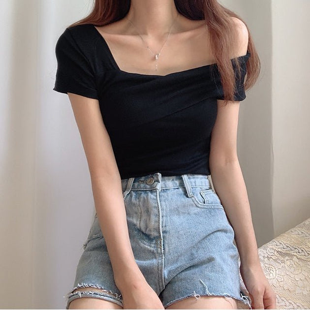 HALF SHOULDER TOP - Aumori
