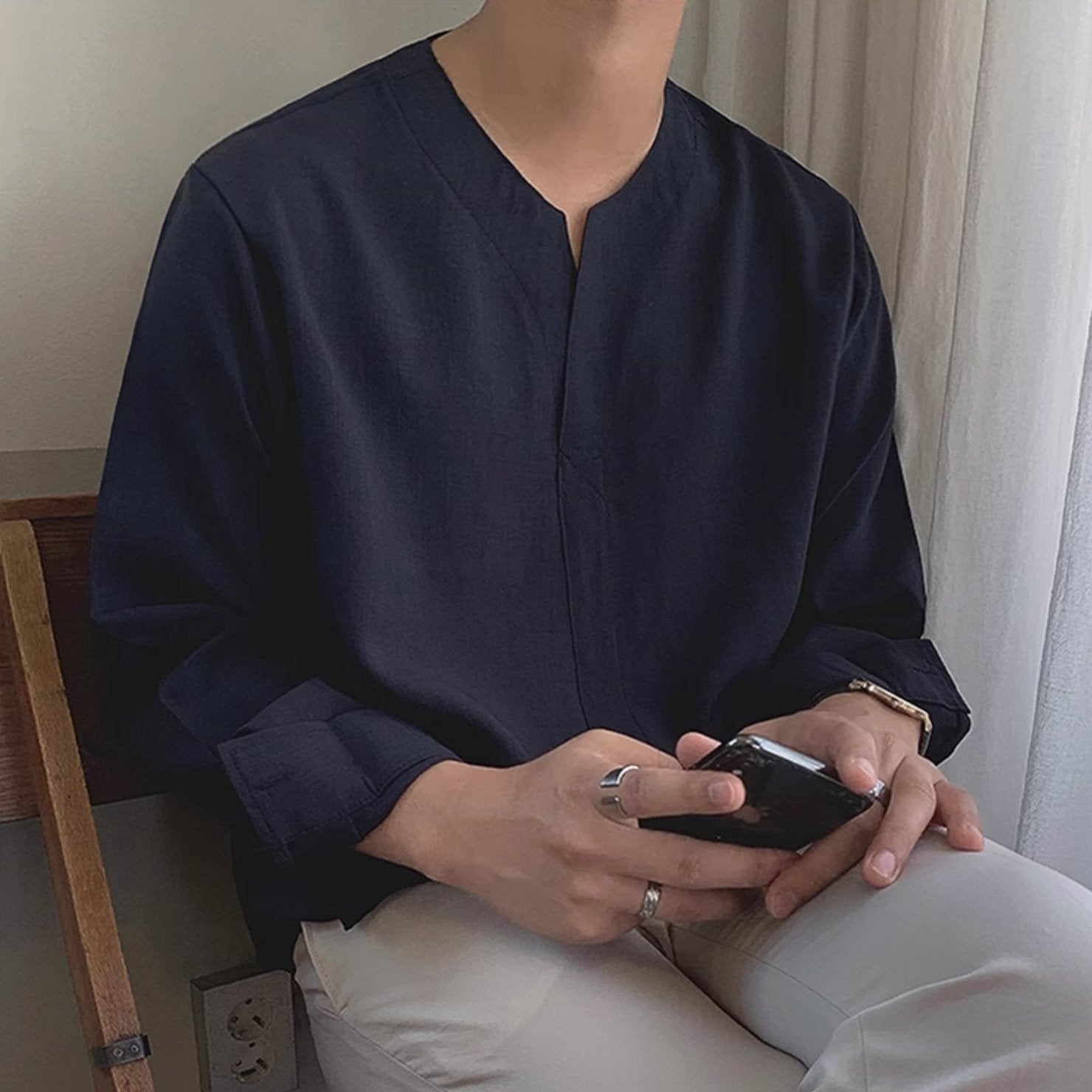HALF V SHIRT - Aumori