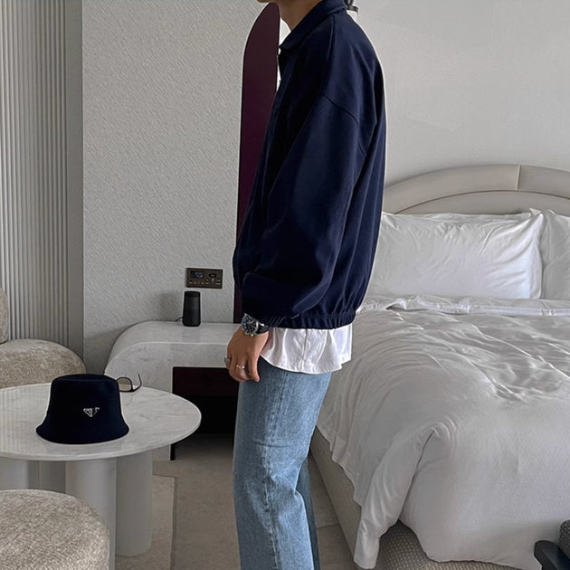 HALF - ZIP POCKET PULLOVER - Aumori