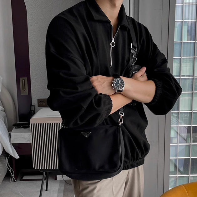 HALF - ZIP POCKET PULLOVER - Aumori
