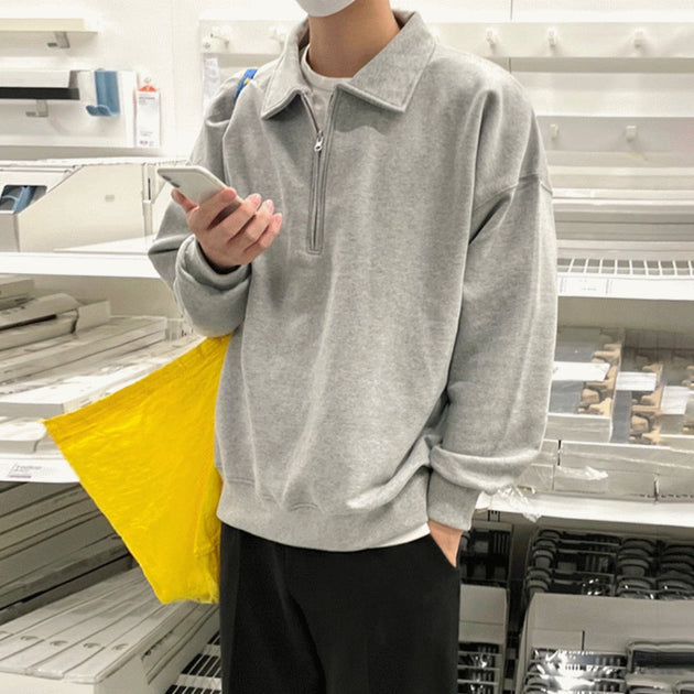 HALF ZIP - UP SWEATER - Aumori