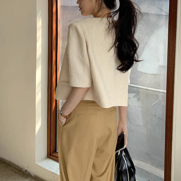 HEART BUTTON TOP - Aumori