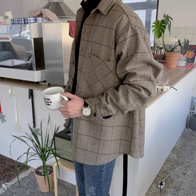 HEAVY PLAID SHIRT - Aumori