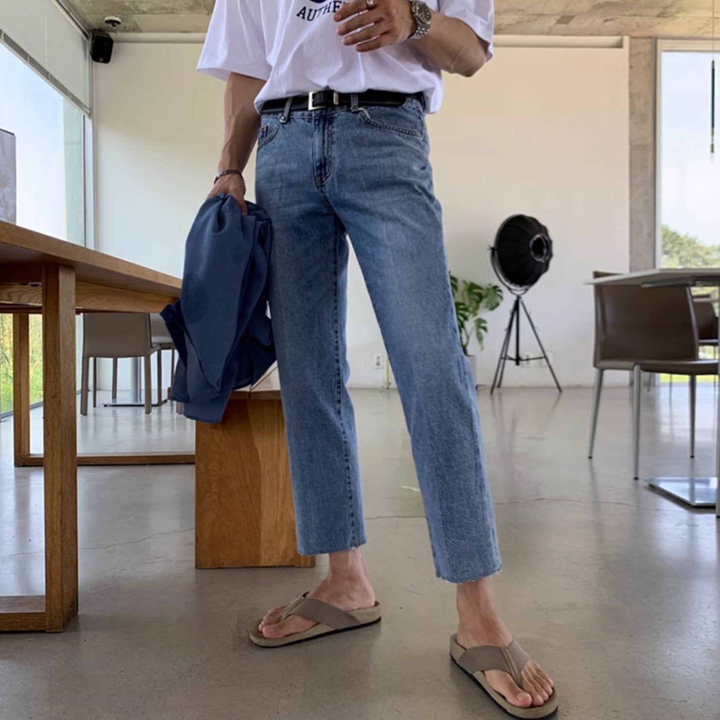 HIGH ANKLE JEANS - Aumori