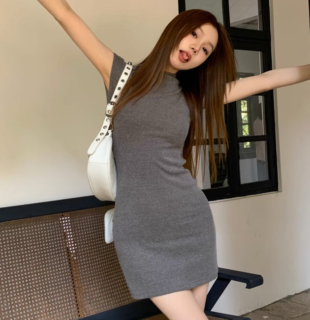 HIGH COLLAR DRESS - Aumori