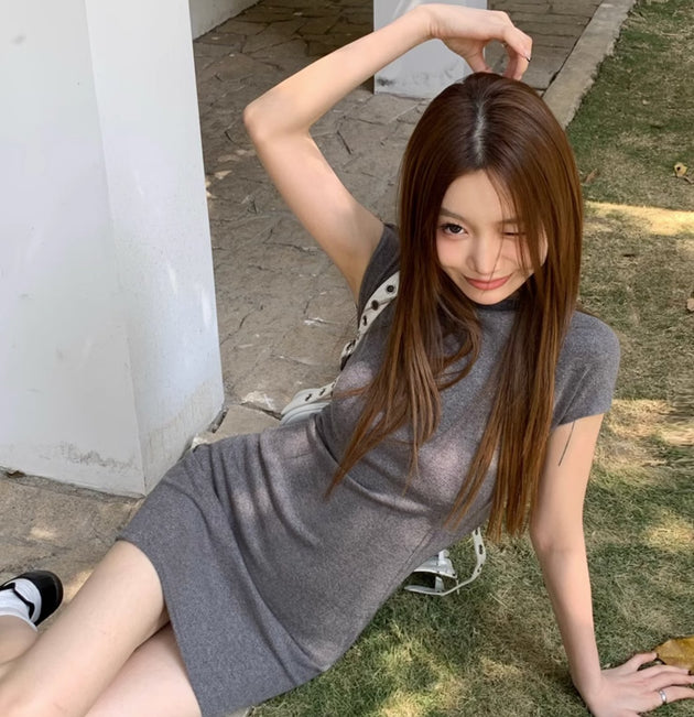 HIGH COLLAR DRESS - Aumori