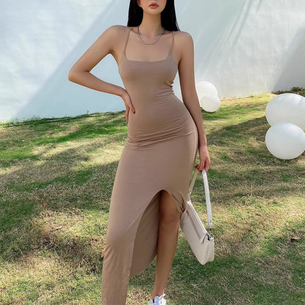 HIGH SPLIT DRESS - Aumori