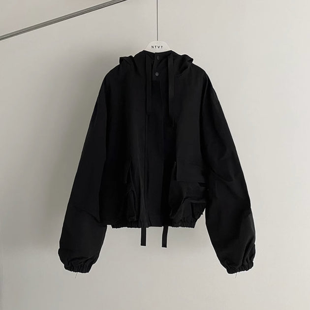 HOODED TECHNICAL JACKET - Aumori