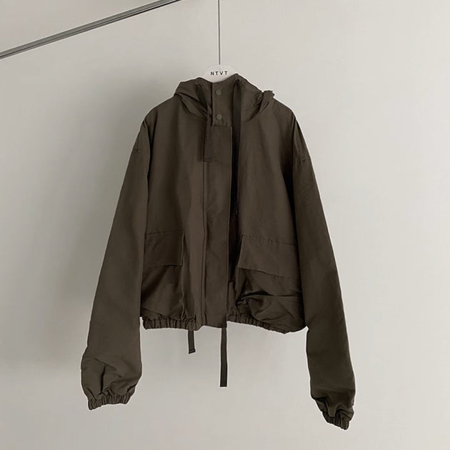 HOODED TECHNICAL JACKET - Aumori