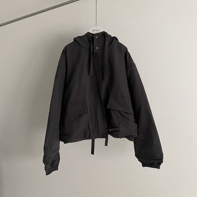 HOODED TECHNICAL JACKET - Aumori
