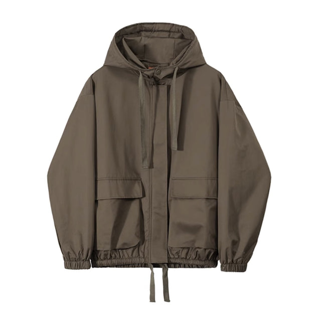 HOODED TECHNICAL JACKET - Aumori