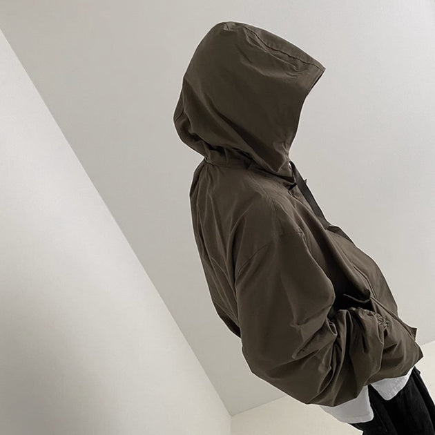HOODED TECHNICAL JACKET - Aumori