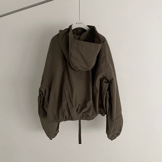 HOODED TECHNICAL JACKET - Aumori