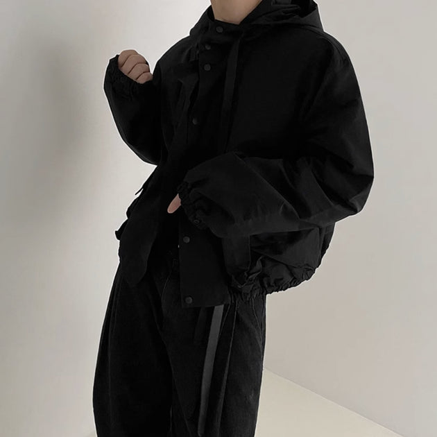 HOODED TECHNICAL JACKET - Aumori