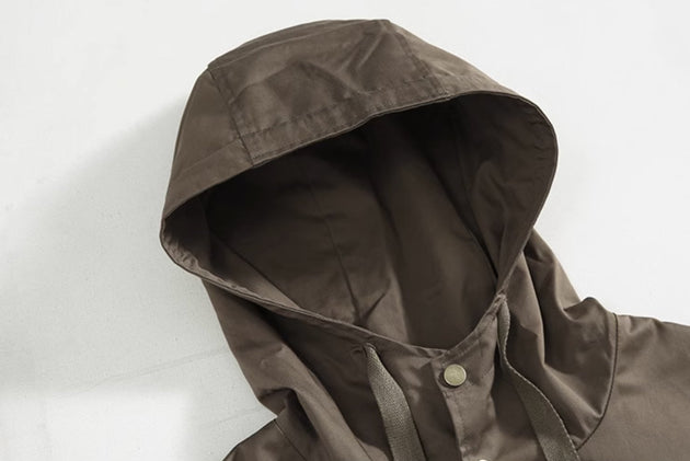 HOODED TECHNICAL JACKET - Aumori
